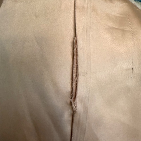 Vintage 80s Statement Taupe Wool & Leather Maxi Coat w/ Ornate Braided Trim - Picture 13 of 16